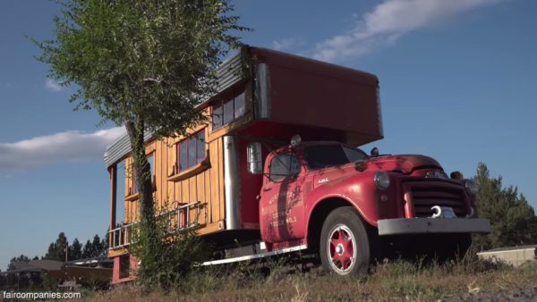 Pro Snowboarder Turns An Old GMC Fire Truck That His Brother Got On Ebay Into his Awesome Tiny Rolling Home 001D