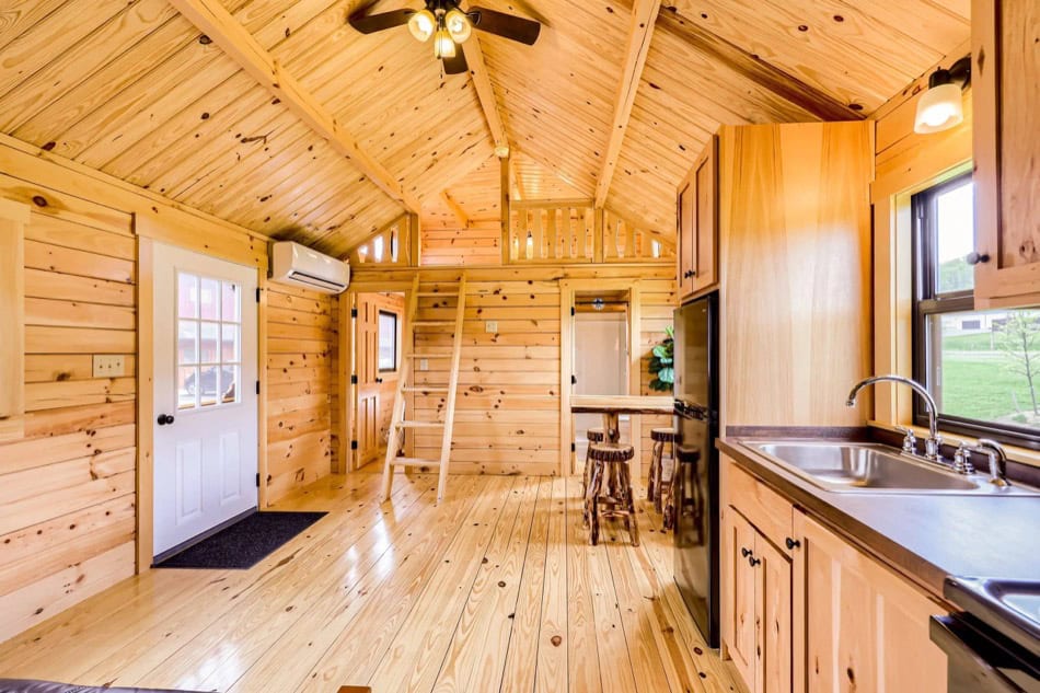 Rectangular Ranch Cabin Rancher Log Cabin