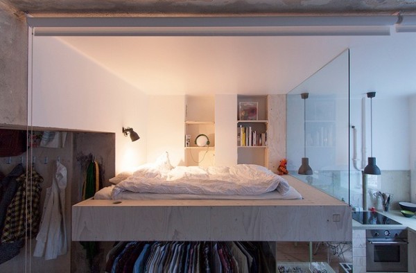lofted bed 