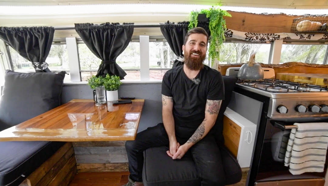 Restaurant Cook & His Full-Time Stationary Bus Life 2