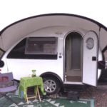 Retired Woman Living Nomadic in TAB Teardrop Trailer with Jeep 001