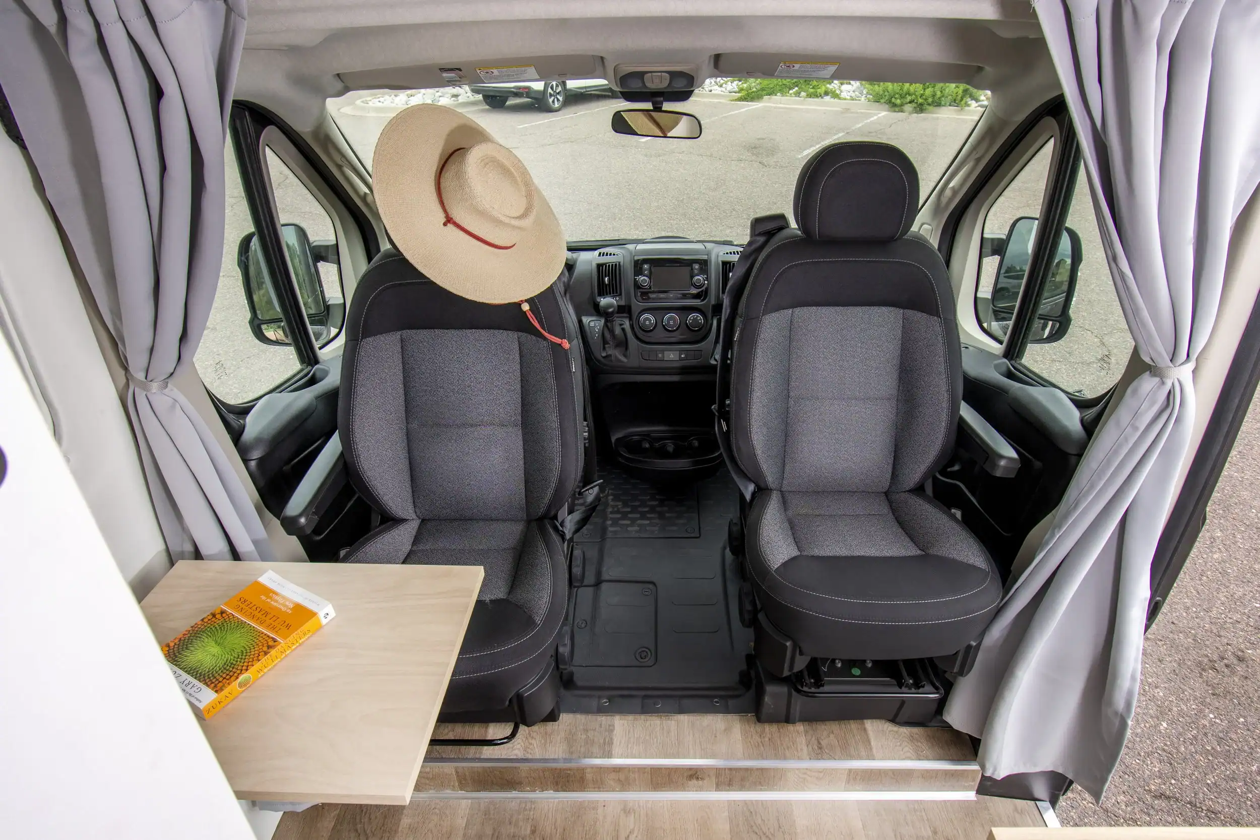 Close-up of Roameo van build quality details and premium hardware finishes