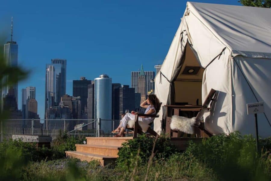 Rustic Glamping on Governors Island with NYC Views 0014