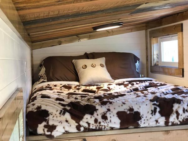 Rustic Western Tiny House on Wheels by Heartland Tiny Homes For Sale 0011