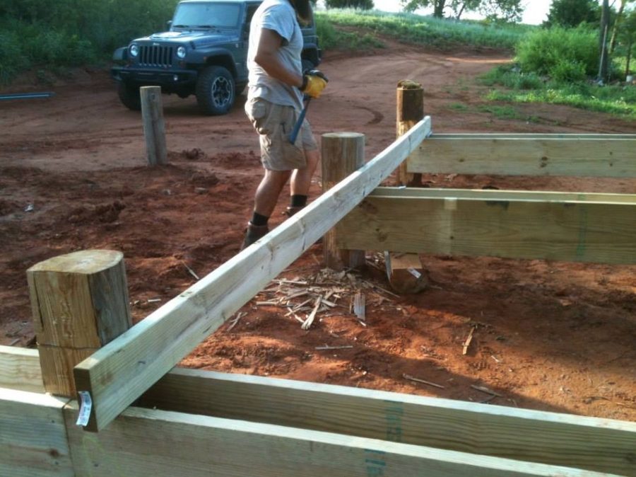 Ruthardt Tiny House Construction – Foundation Framing 008