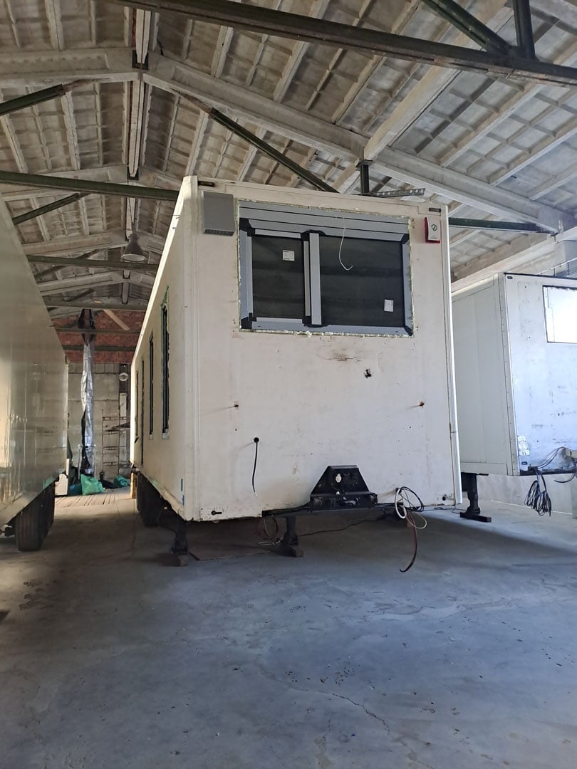 SEFR Home refrigerated trailer tiny house conversion newly installed end windows with foam seal