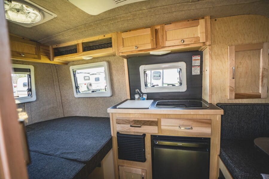 Rear bed and galley