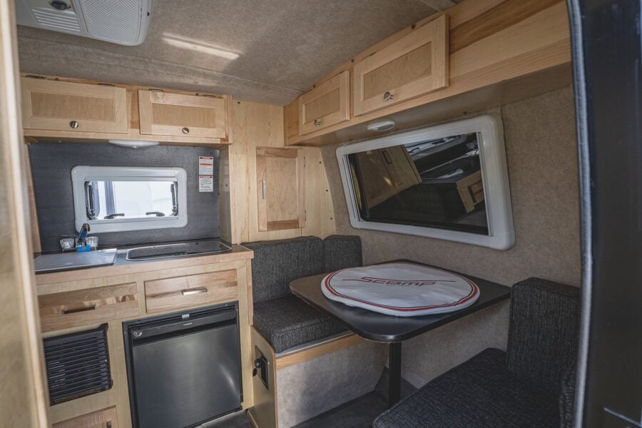 Galley next to the front dinette