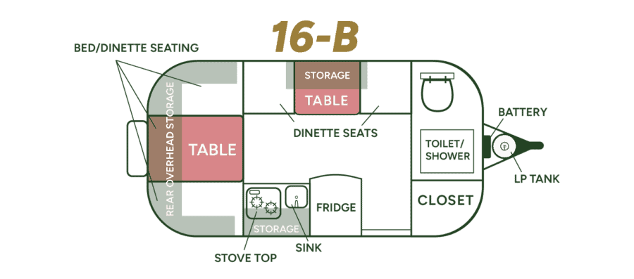 Scamp 16 Layout B floor plan