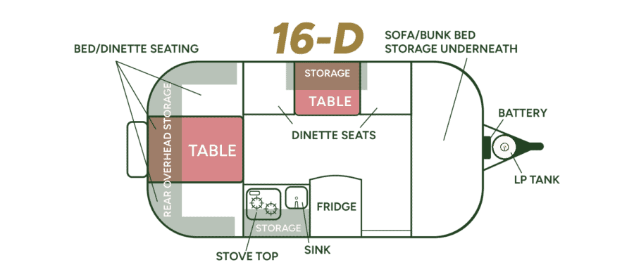 Scamp 16 Layout D floor plan