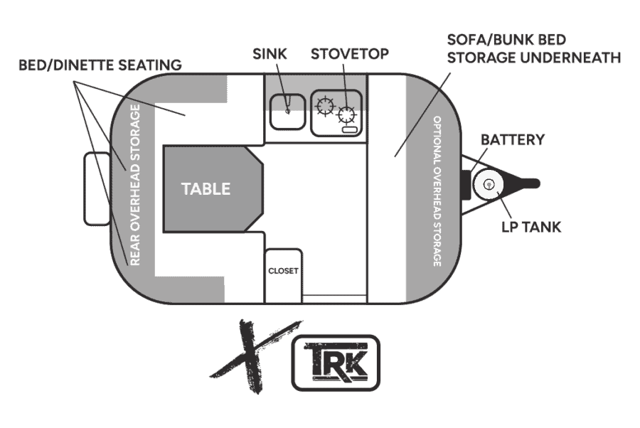 Scamp X TRK floor plan