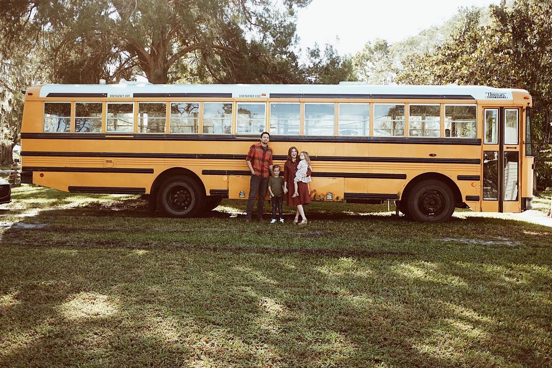 Scout & About: Family of 4’s Debt-Free Off-Grid Skoolie Rig!