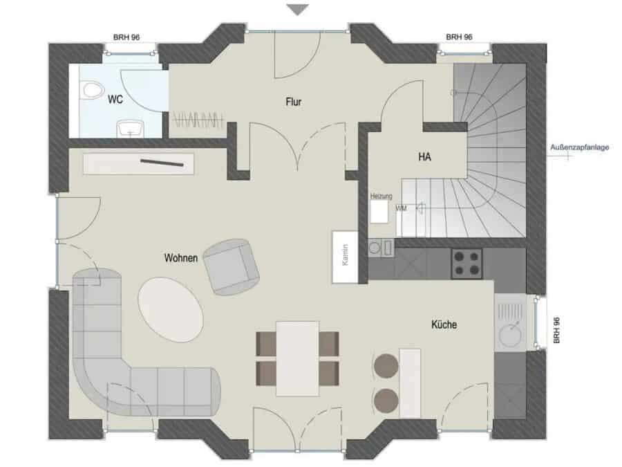 Seeadler 387 Sq. Ft. German Guesthouse 10