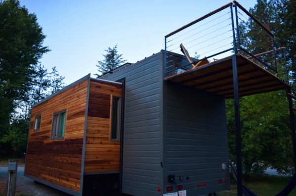 Expanding Tiny House on Wheels Almost Doubles in Space with Slide Outs
