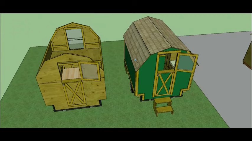 Shepherd Hut Tiny House on Wheels Plans via Lamar Alexander 005