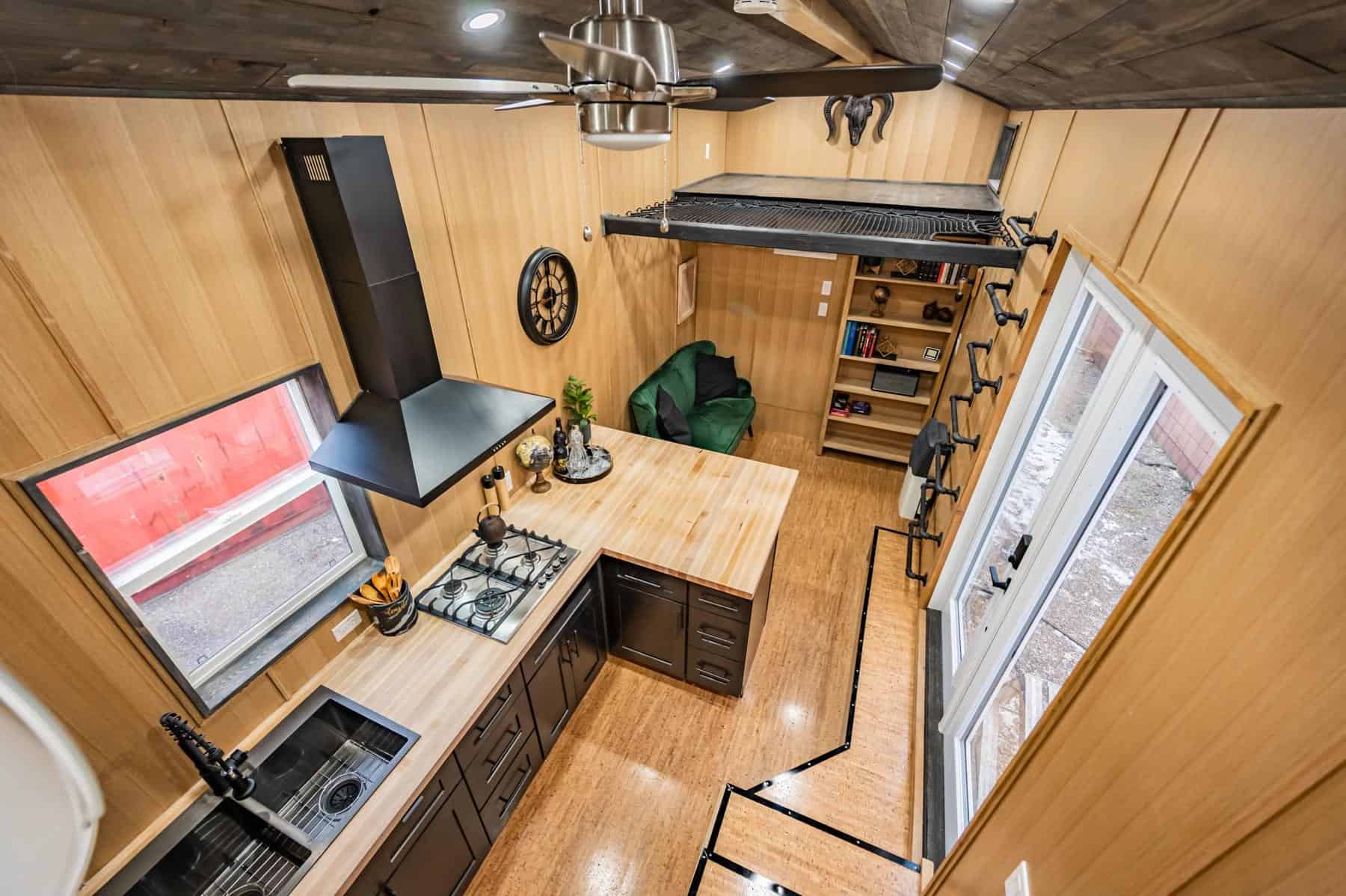 Cozy Tiny House Kitchen by Acorn Tiny Homes