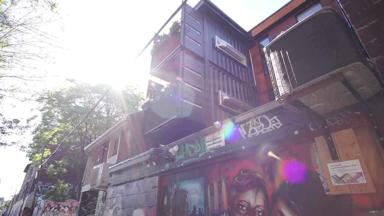 Shipping Container Home Built Above Their Restaurant in Toronto via Exploring Alternatives 001