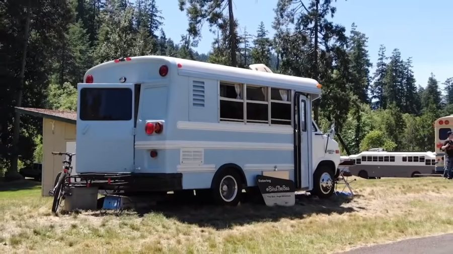 Short School Bus Conversion with a Murphy Bed 005