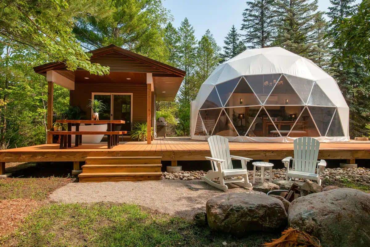 Tiny House Dome at Silver Birch Resort