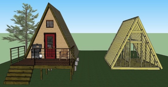 Tiny House Plans A Frame Free Shed, Free A Frame House Plans With Loft