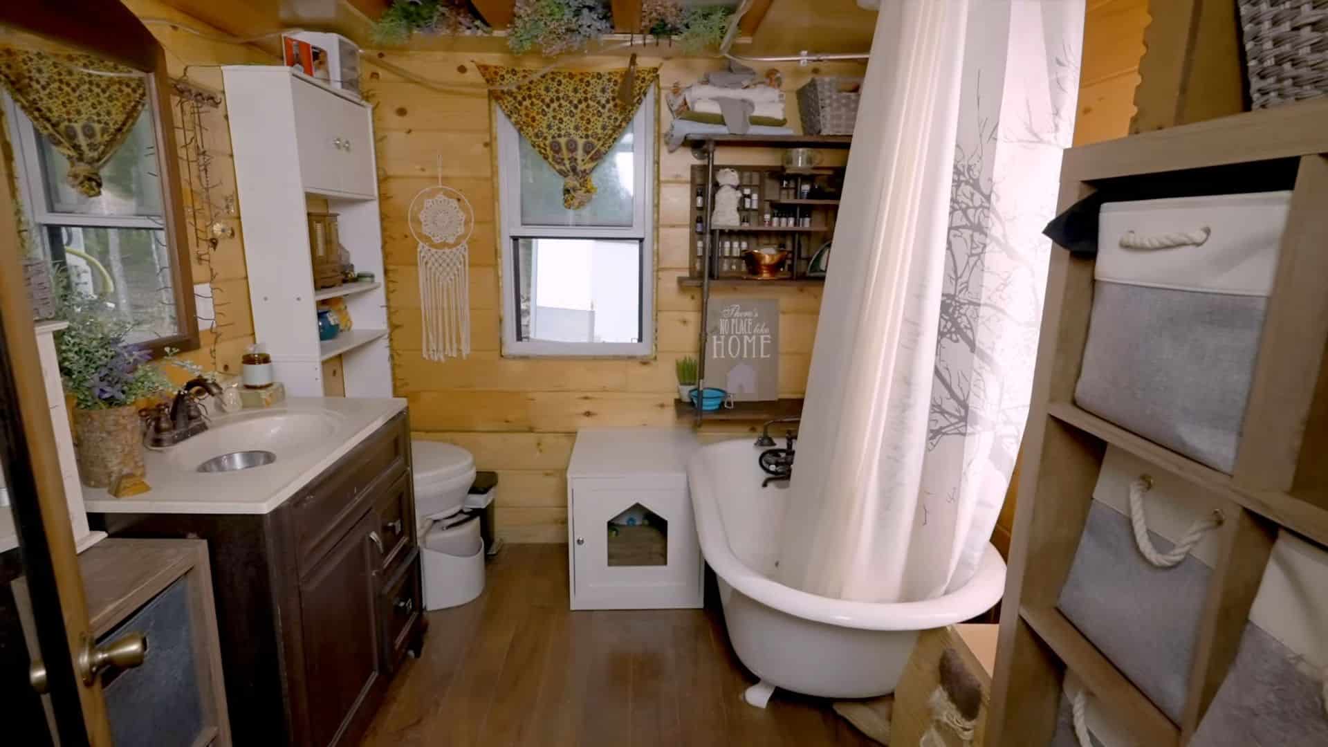 Her Self-Built Mom and Daughter Tiny House