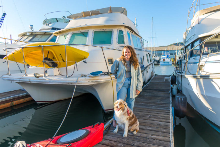 Six Years on Her 70s Party Boat Turned Tiny Home