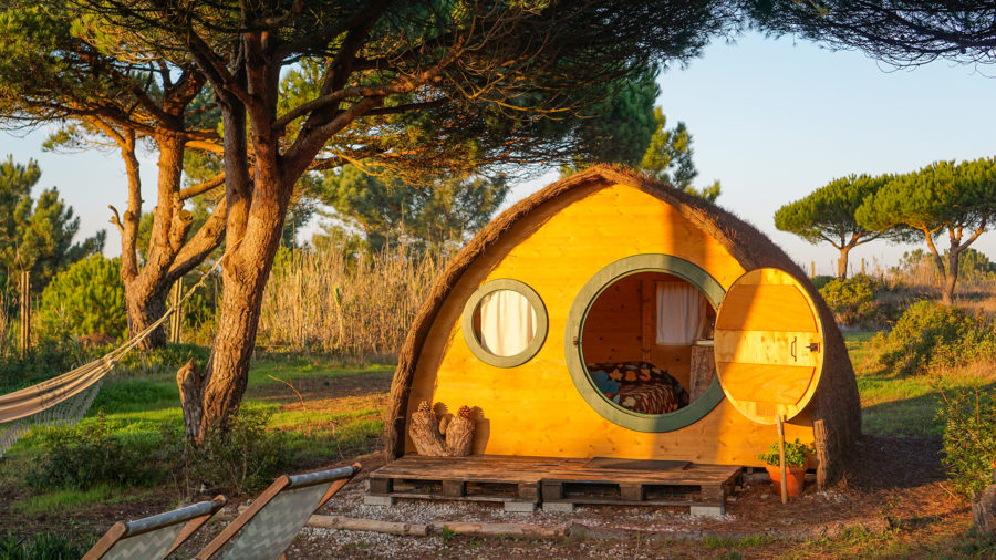 100 Sq. Ft. Off-Grid Micro Cabin on a Foundation in Portugal