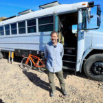 Solar-Powered Bus Conversion with Room for Books (And a Sewing Machine!) 8