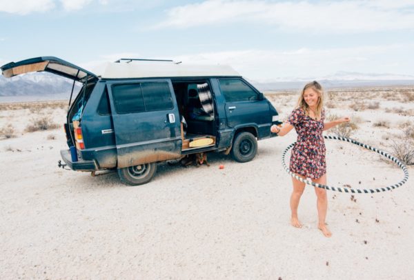 Solo Female Living out of an 87 Toyota Van 008