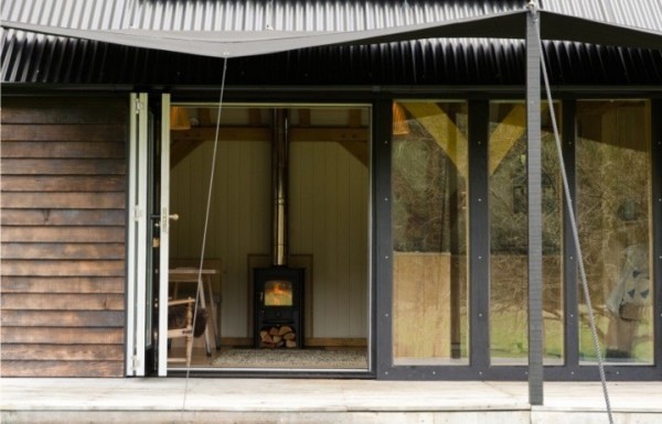 Sustainable, Off-Grid Modern Tiny Cabin in Devon, England 02