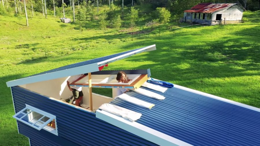 TINY HOUSE with incredible pop up roof that EXPANDS UPWARD once parked 005