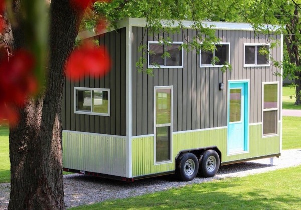 160 Sq. Ft. Teal Chick Shack Tiny House on Wheels
