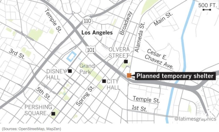 Temporary Trailers for Homeless in LA