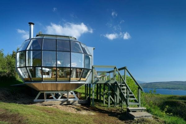The Airship 2 Tiny House Vacation in Scotland Front