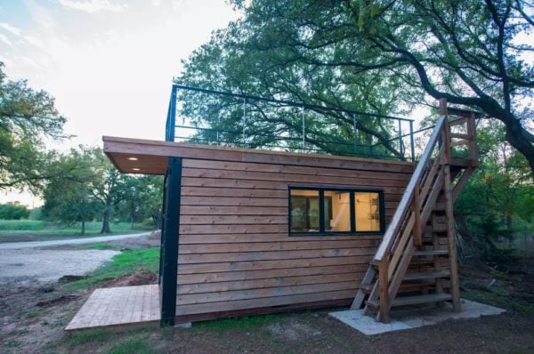 The Anchor CargoHome Shipping Container Tiny House Vacation Rental Near Waco 001