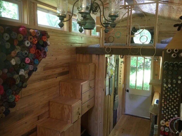 The Bindle Drum Tiny House in Bloomington Indiana via Carpenter Owl 005