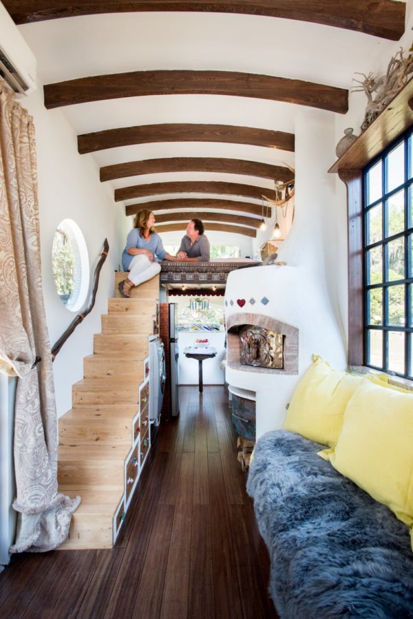 Incredible Tiny House Built for only $15k - Even Has Pizza Oven!