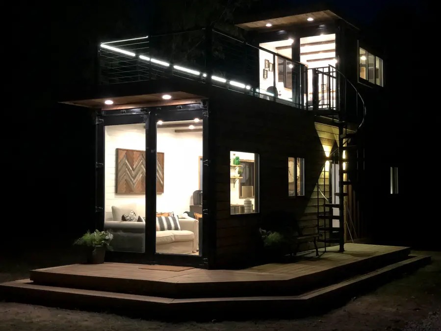 The Helm CargoHome Shipping Container Tiny House Vacation in Waco Texas