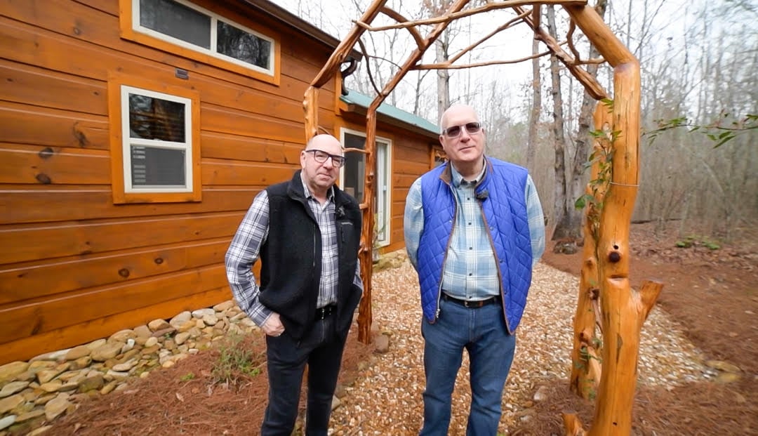 The Hermitage Log Cabin Park Model In the Woods 2