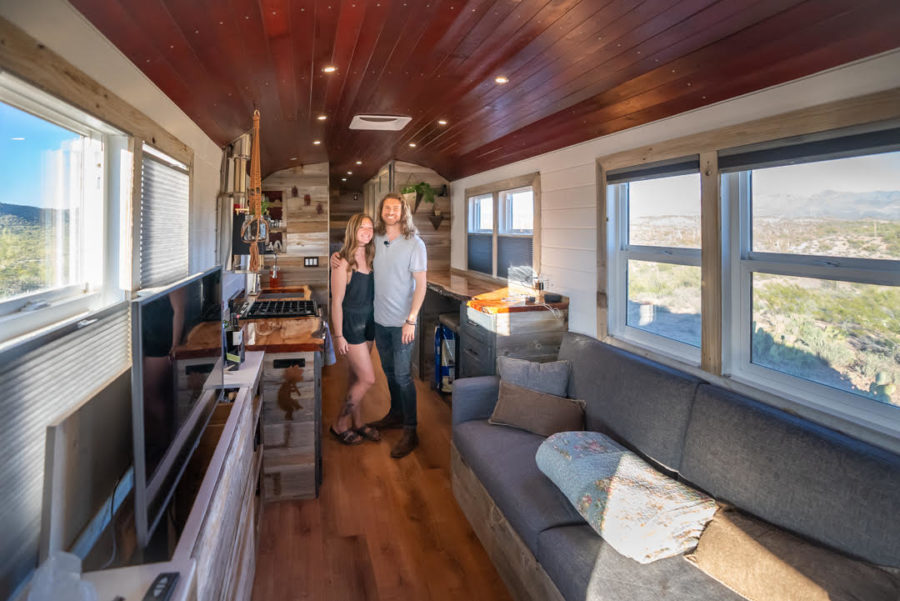 The Juniper Gypsy Has a Hidden TV, Swivel Driver’s Seat and Tiled Shower