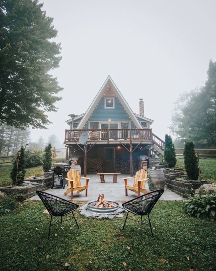 The Kingdom A-frame Cabin in Burke Vermont via Alexis-Airbnb 0028