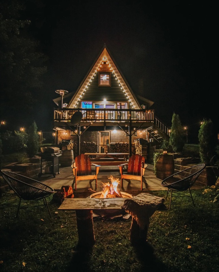 The Kingdom A-frame Cabin in Burke Vermont via Alexis-Airbnb 0039