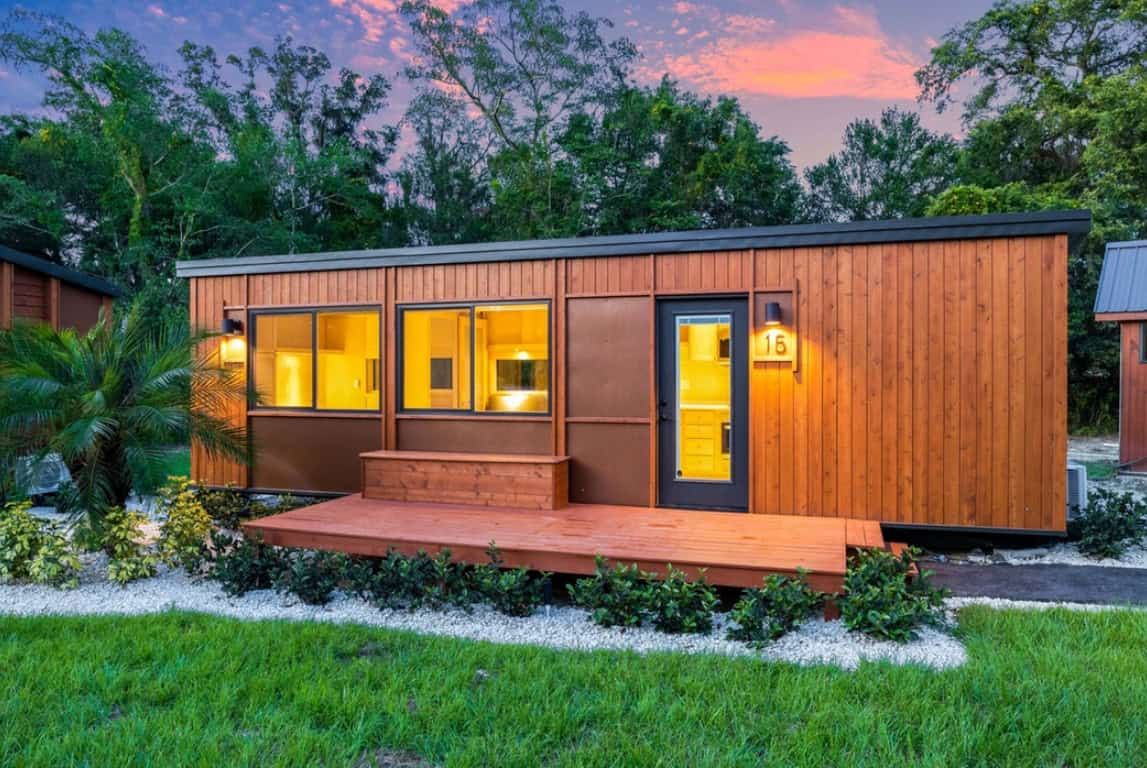 Tiny House with Wide First-Floor Bedroom