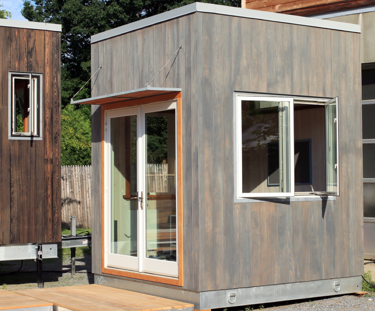 It’s an 8’x8′ cube designed to put in your ba...