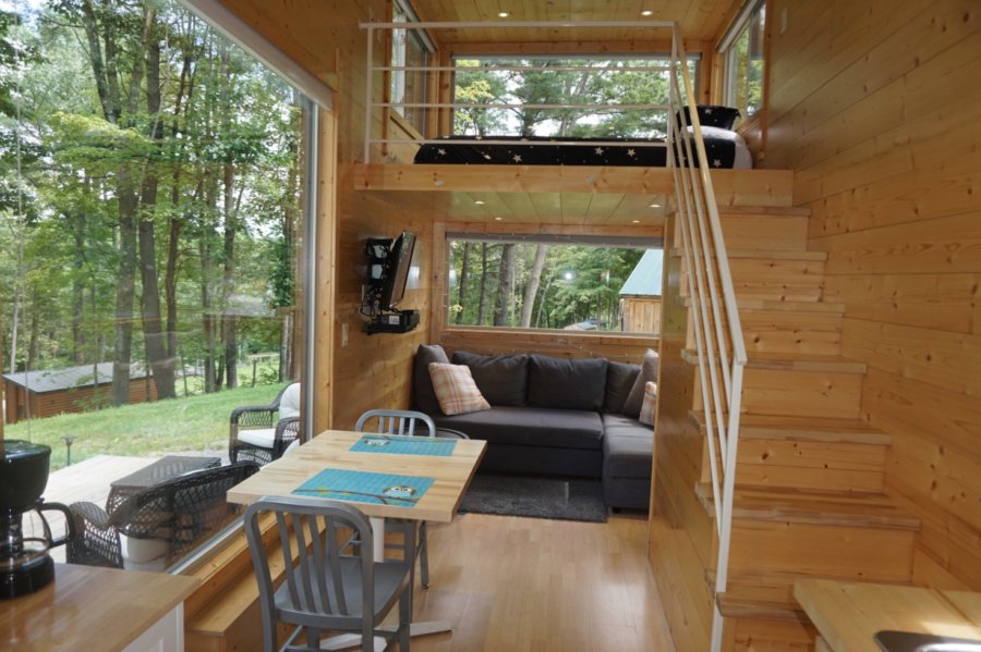 The Oki Tiny House Vacation in The Catskills Upper-State New York via atinyhouseresort-com 001