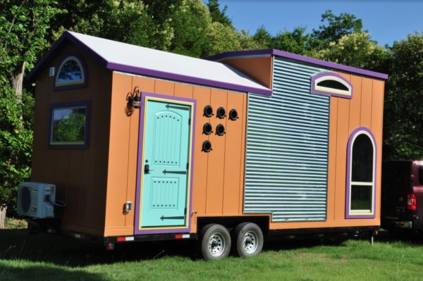 The Prairie Dog Tiny House Built with Exotic Reclaimed Woods