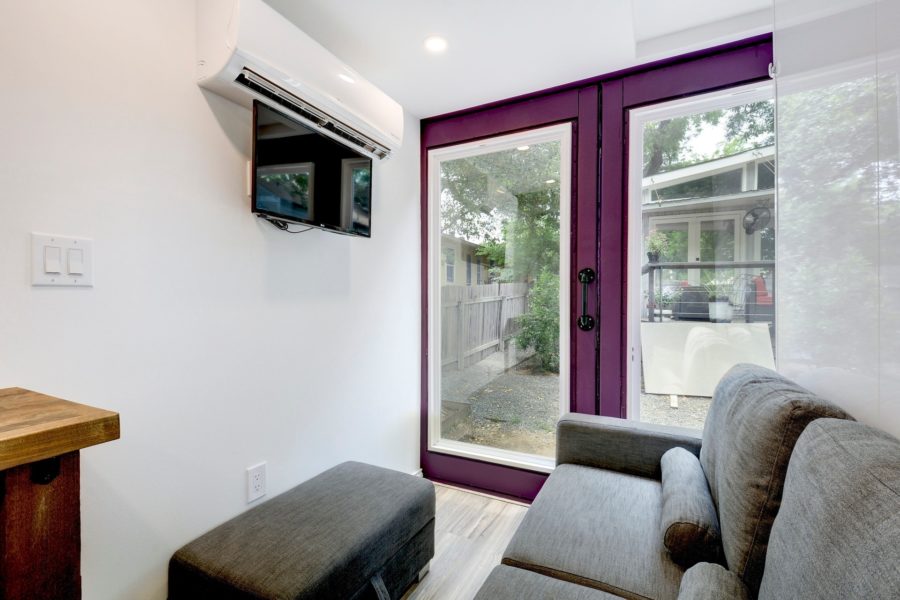 The Purple Monster Shipping Container Tiny House by Kountry Containers