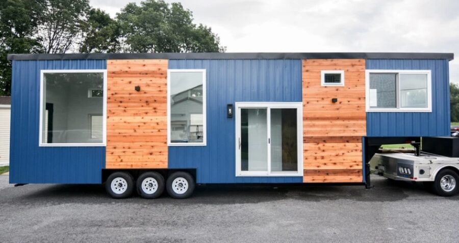 The Redwood Tiny House by Greenwood Tiny Homes Fifth Wheel 40ft x 8-5ft 001