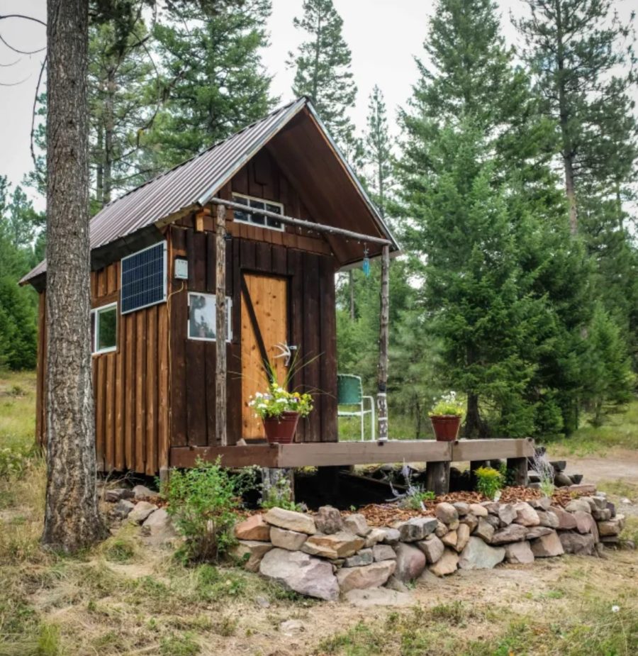 The Shanty Off Grid Tiny Cabin in Montana 0010