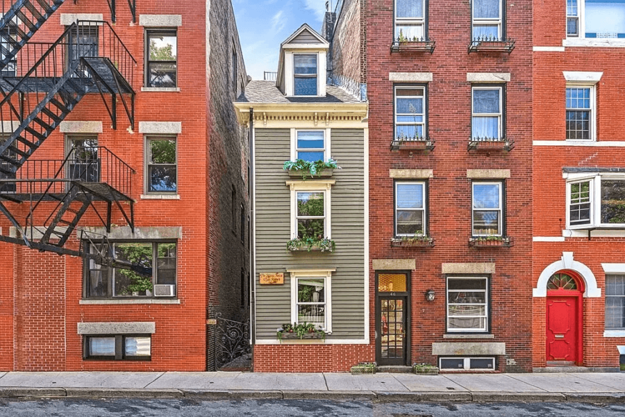 The Skinny House (Spite House) is For Sale in Boston 1